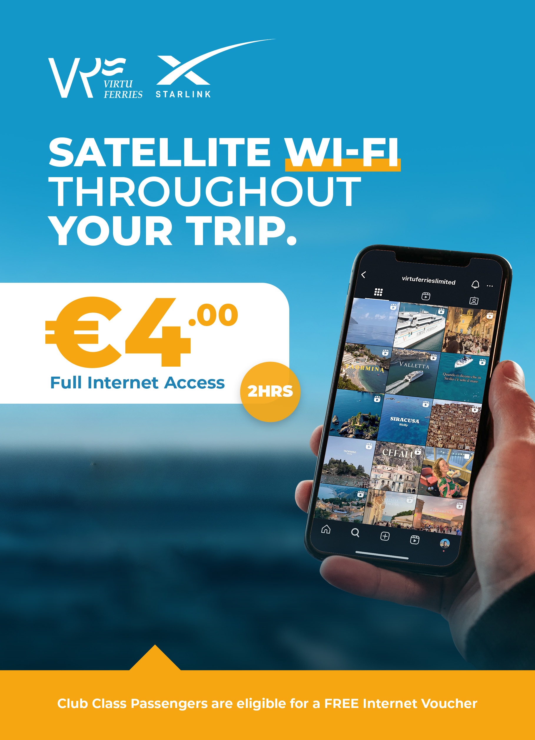 Virtu Ferries Starlink WIFI